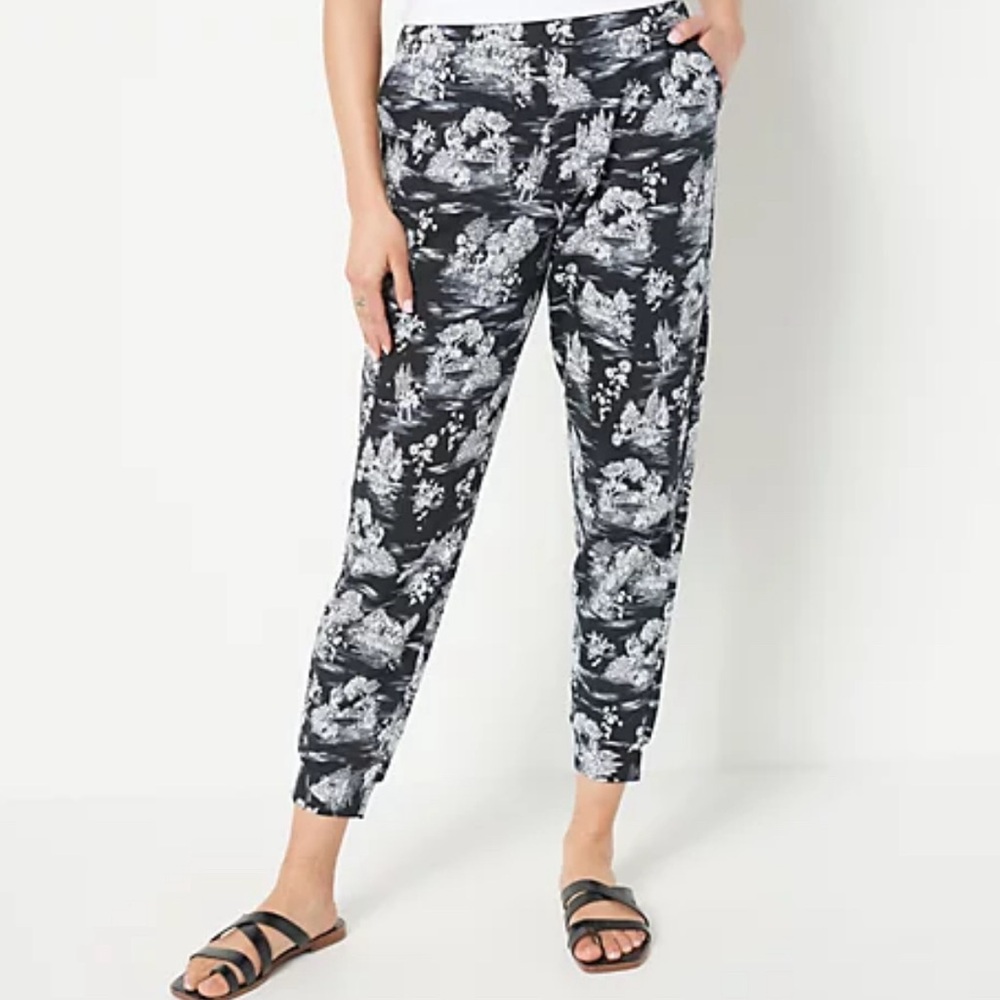 Toile knit jogger